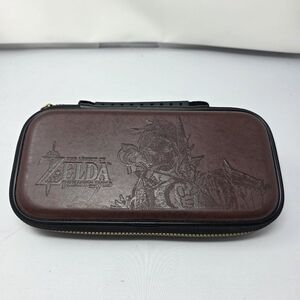 Legend Of Zelda Breath Of The Wild Nintendo Switch Carrying Case Brown Leather